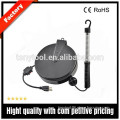 Emergency working light use coaxial cable reel with overload protection